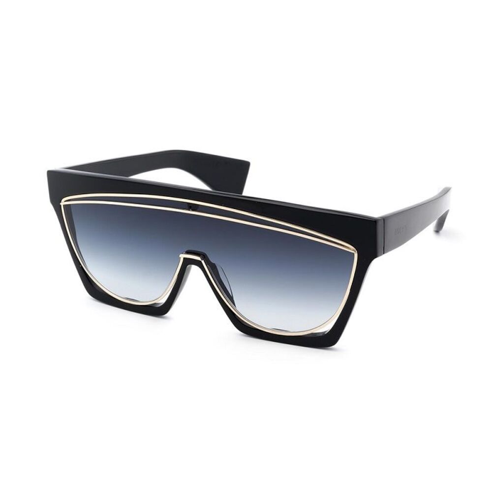 Loewe Sunglasses Shield Full Rim, Black Gold Frame and Gradient Smoke Lens